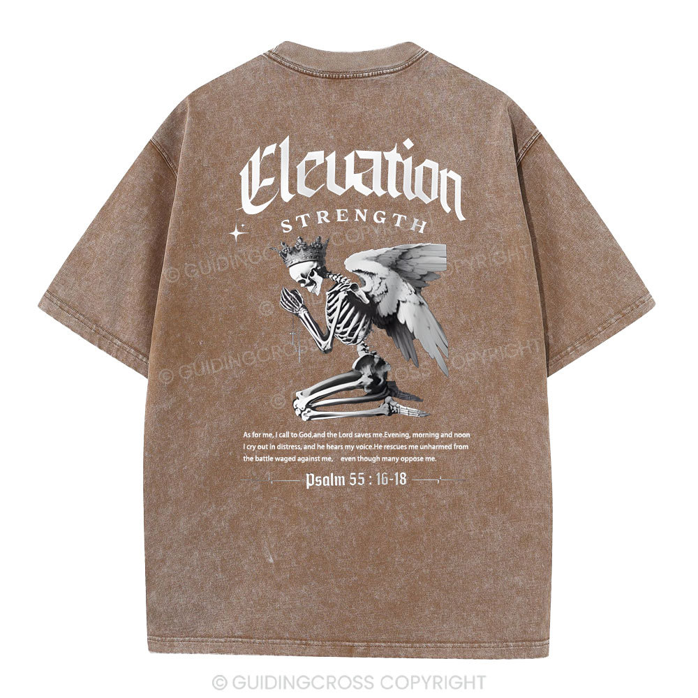 The Lord Saves Me Christian Washed T-Shirt