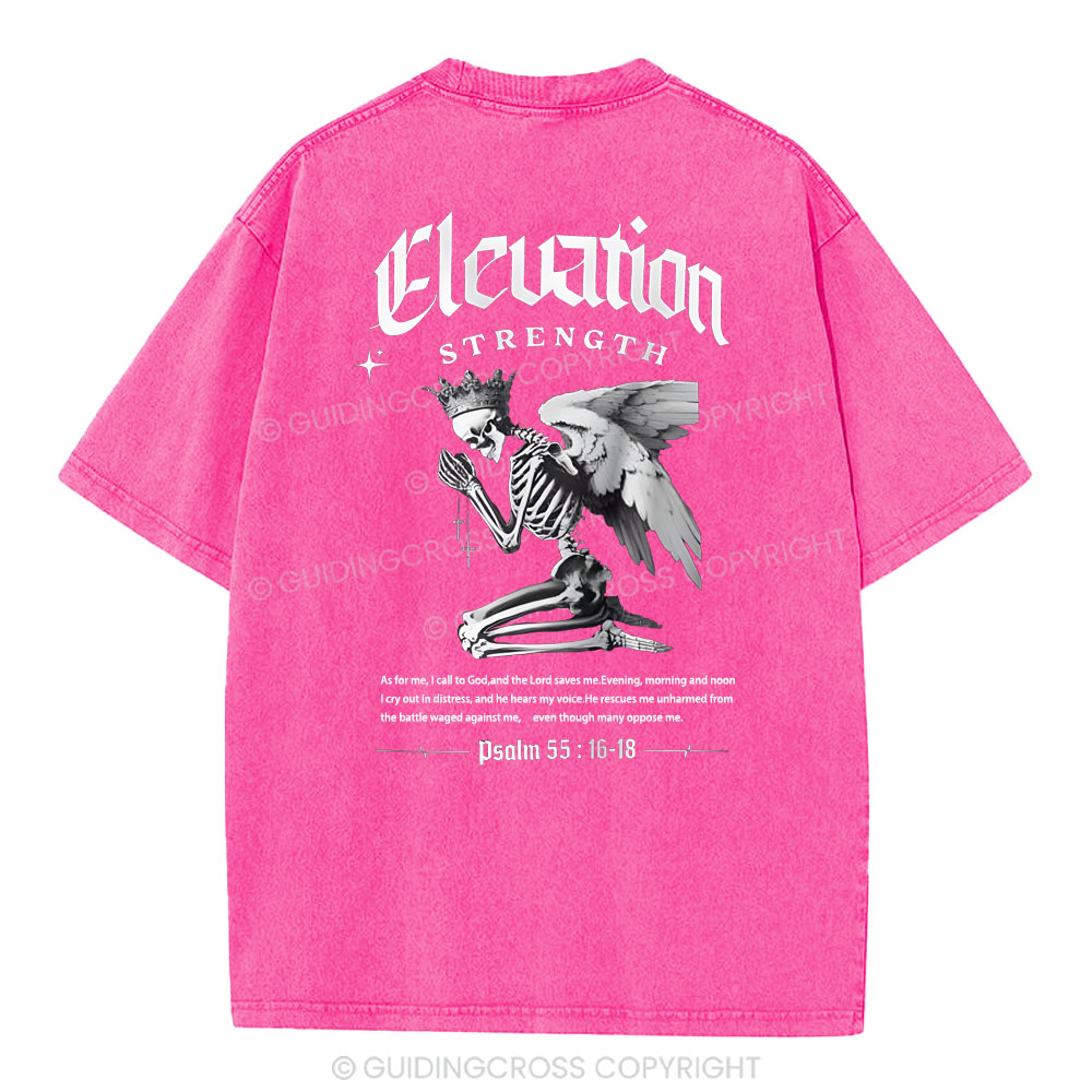 The Lord Saves Me Christian Washed T-Shirt