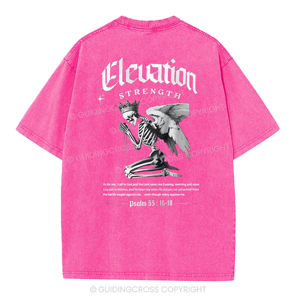 The Lord Saves Me Christian Washed T-Shirt