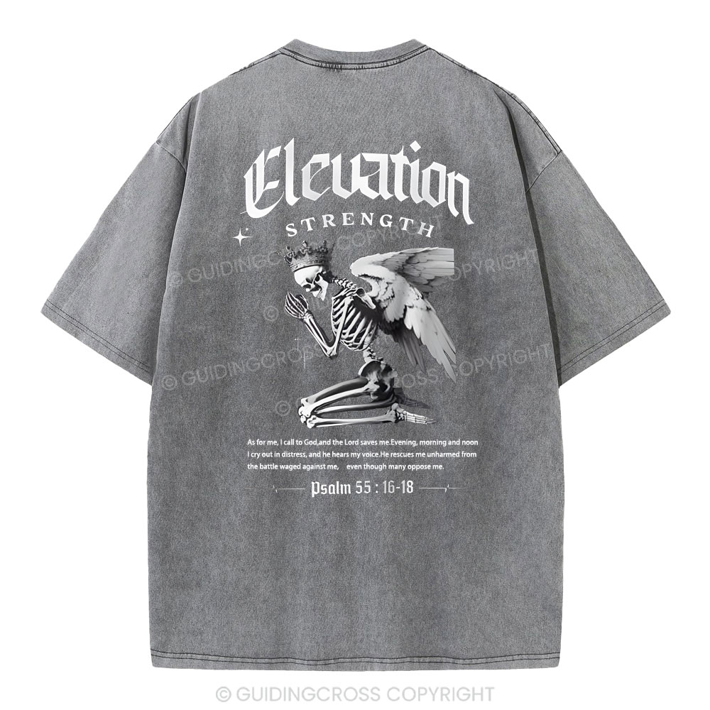 The Lord Saves Me Christian Washed T-Shirt