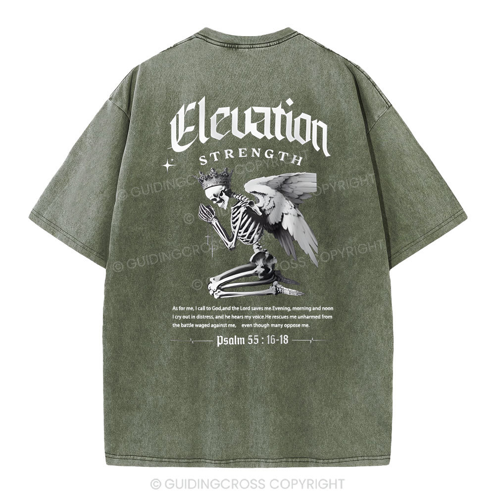 The Lord Saves Me Christian Washed T-Shirt