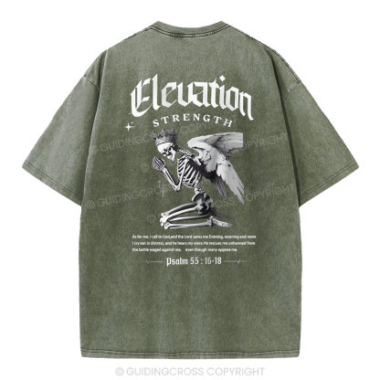 The Lord Saves Me Christian Washed T-Shirt