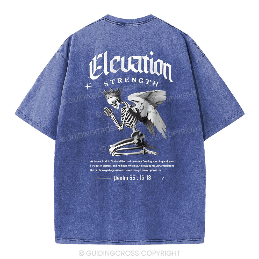 The Lord Saves Me Christian Washed T-Shirt