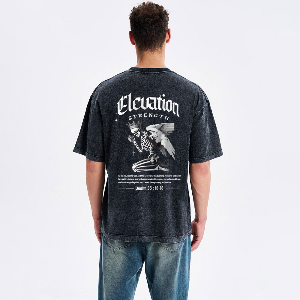 The Lord Saves Me Christian Washed T-Shirt