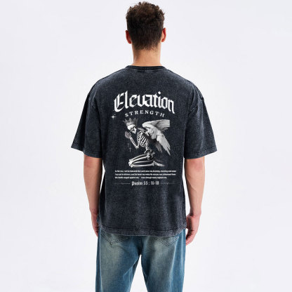 The Lord Saves Me Christian Washed T-Shirt