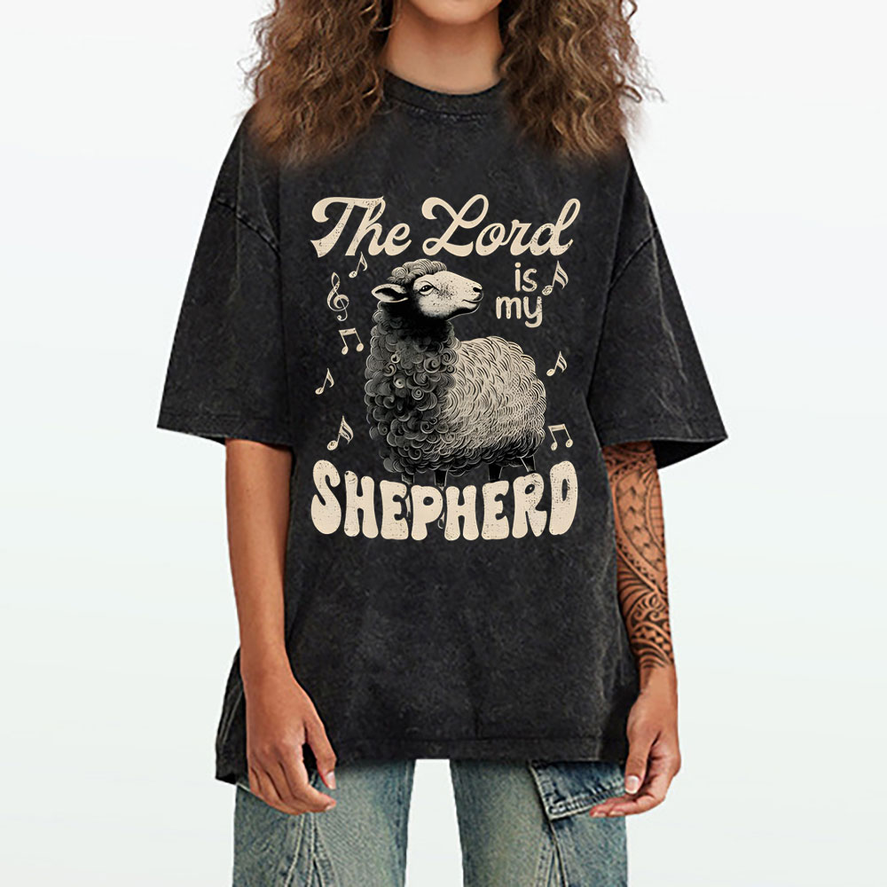 The Lord Sheperd Christian Washed T-Shirt