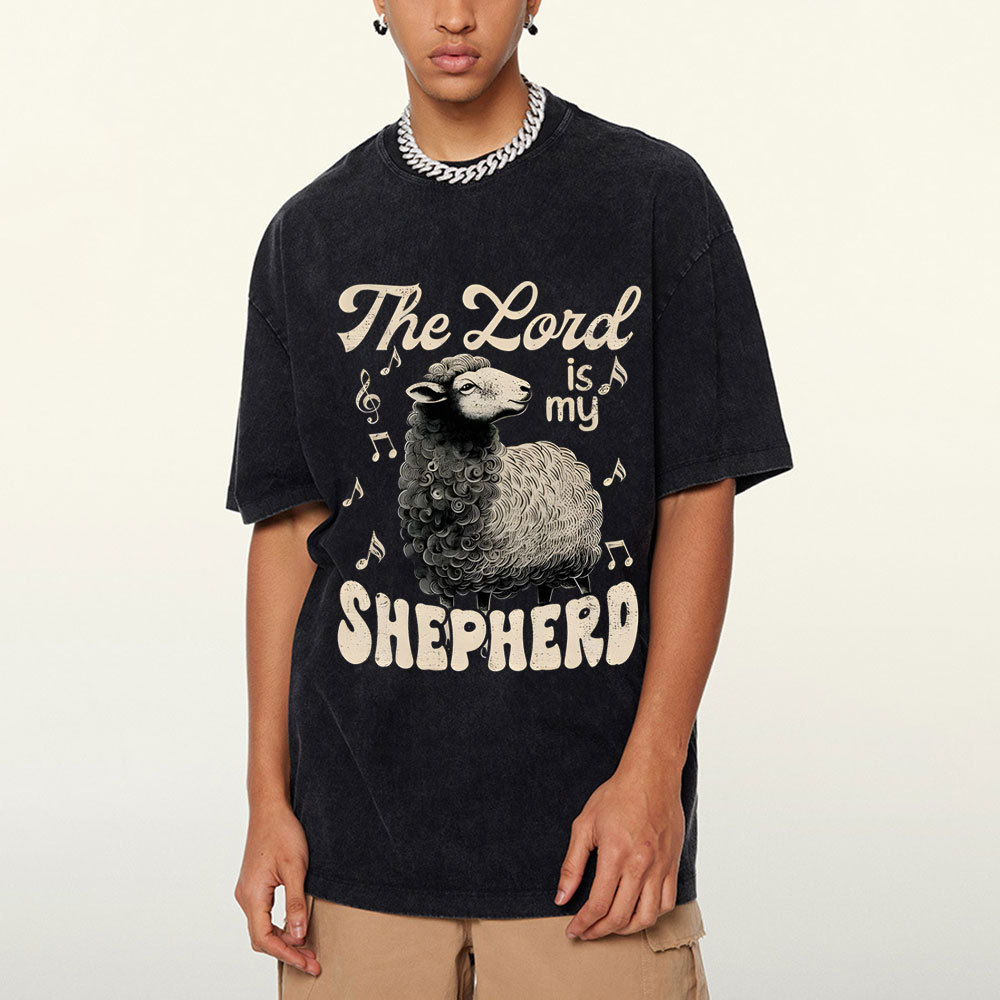 The Lord Sheperd Christian Washed T-Shirt