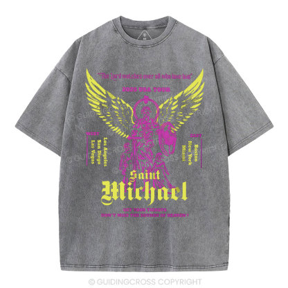 The Lord Watches Over All Who Love Him Christian Washed T-Shirt