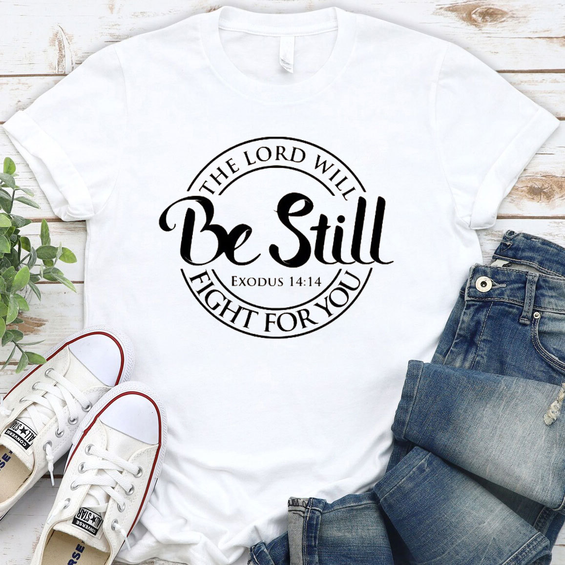 The Lord Will Fight For You Christian T-Shirt