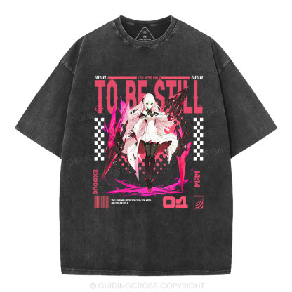 The Lord Will Fight For You Christian Washed T-Shirt