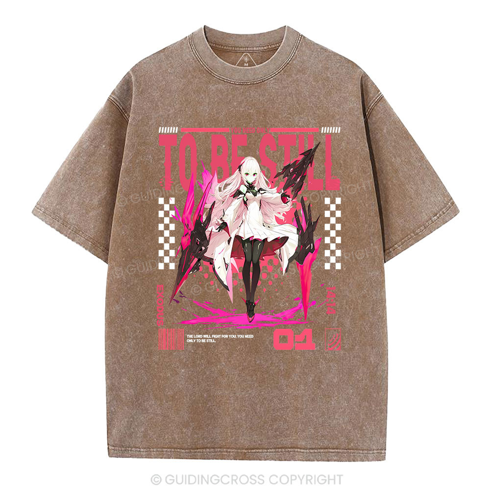 The Lord Will Fight For You Christian Washed T-Shirt