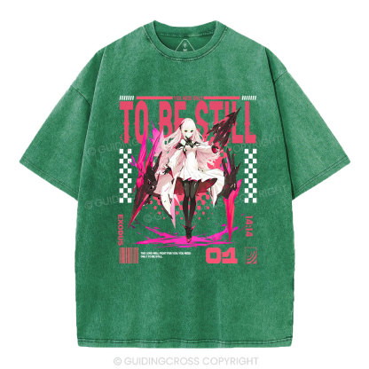 The Lord Will Fight For You Christian Washed T-Shirt