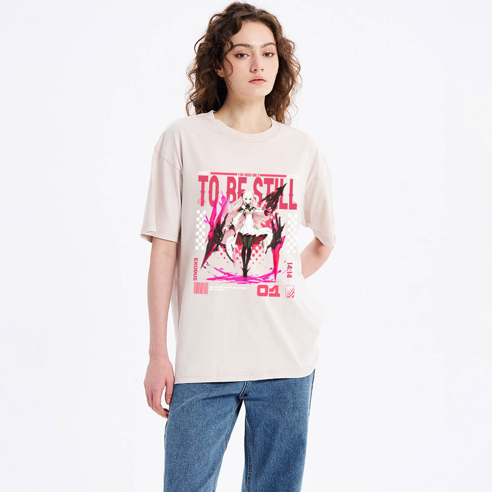The Lord Will Fight For You Christian Washed T-Shirt