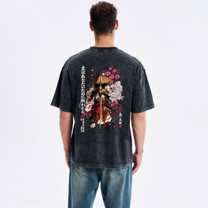 The Lord Will Fight For You Christian Washed T-Shirt
