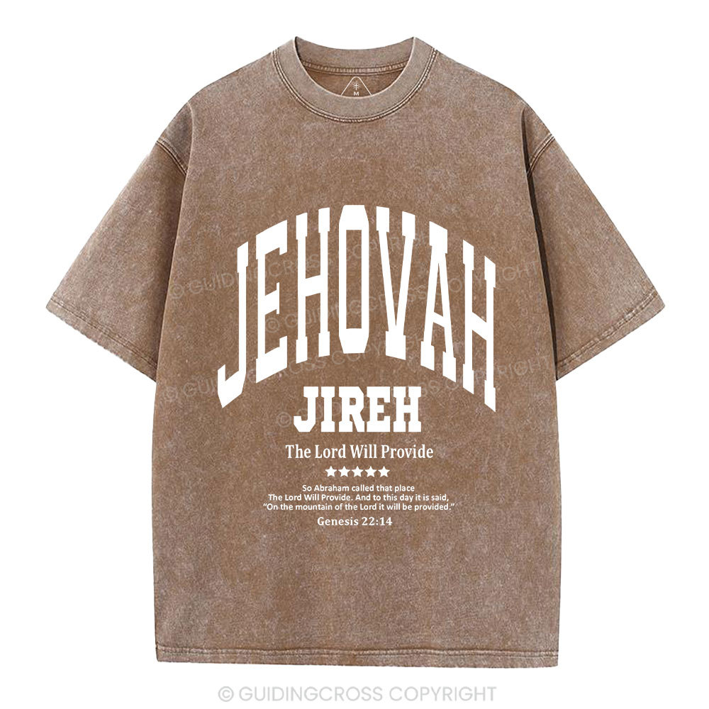 The Lord Will Provide Christian Washed T-Shirt