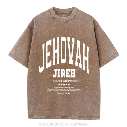 The Lord Will Provide Christian Washed T-Shirt