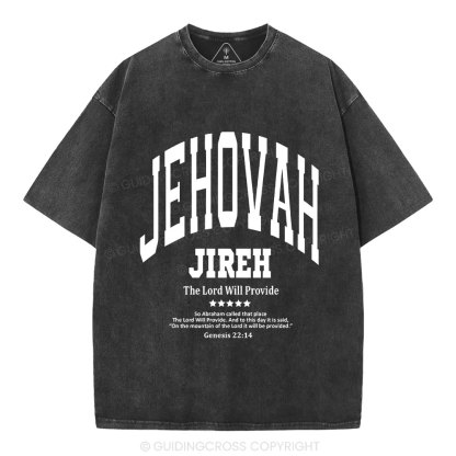 The Lord Will Provide Christian Washed T-Shirt