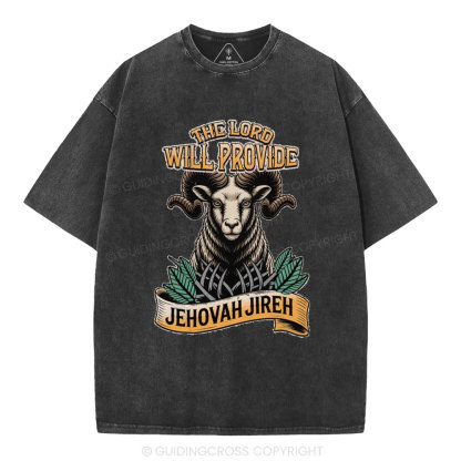 The Lord Is My Strength Christian Washed T-Shirt