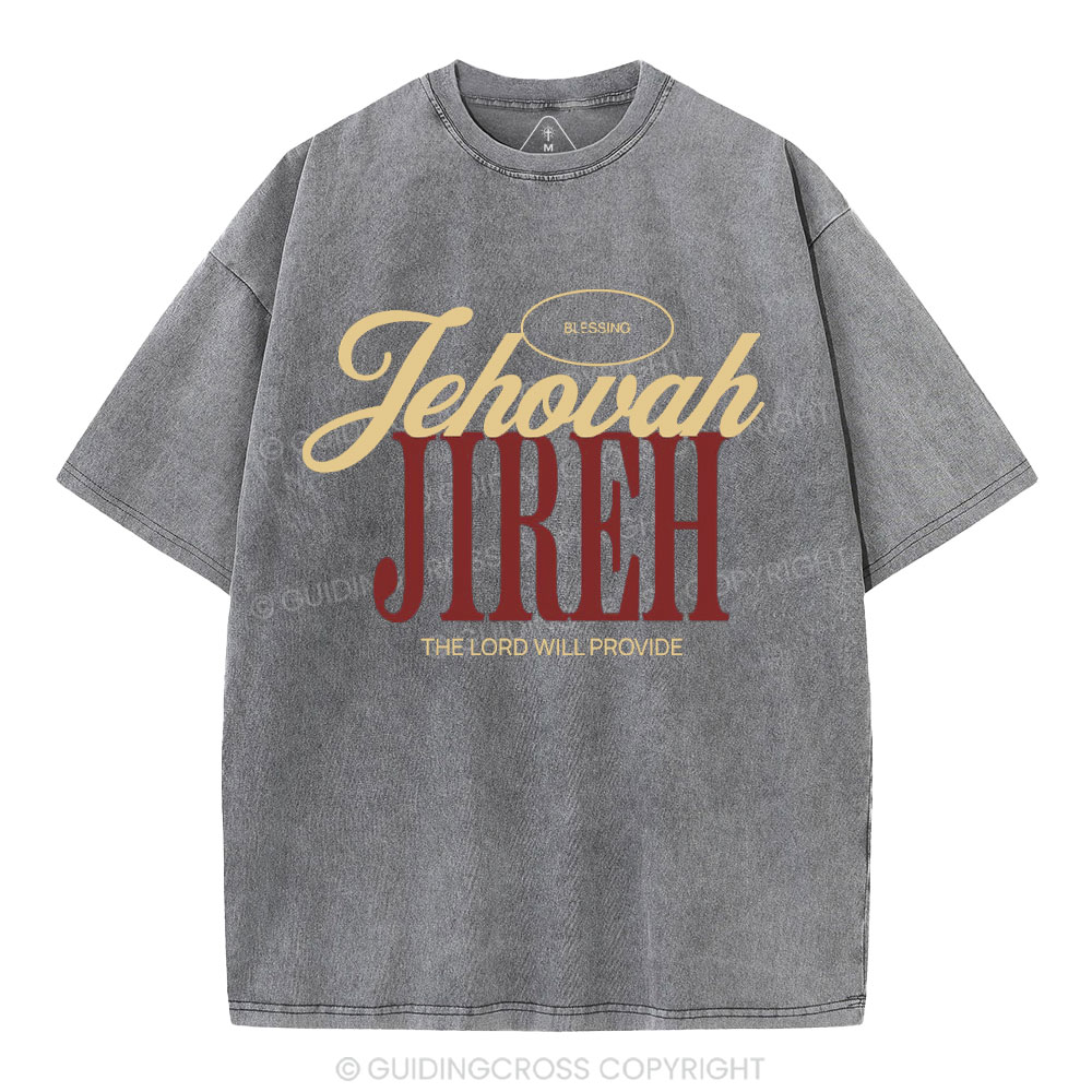 The Lord Will Provide Christian washed T-Shirt