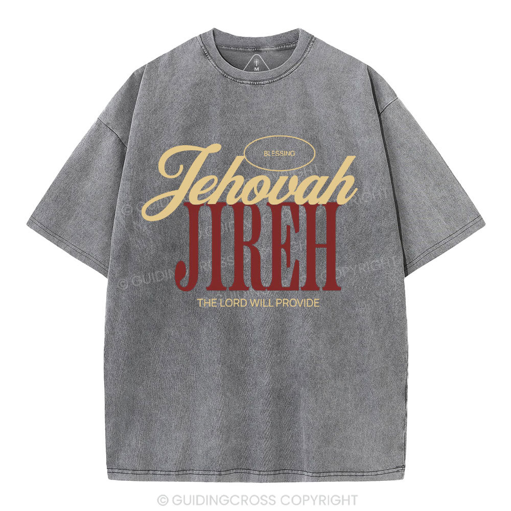 The Lord Will Provide Christian washed T-Shirt