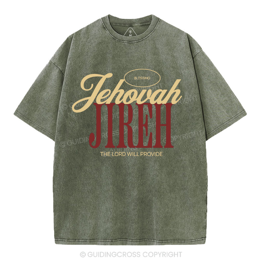 The Lord Will Provide Christian washed T-Shirt