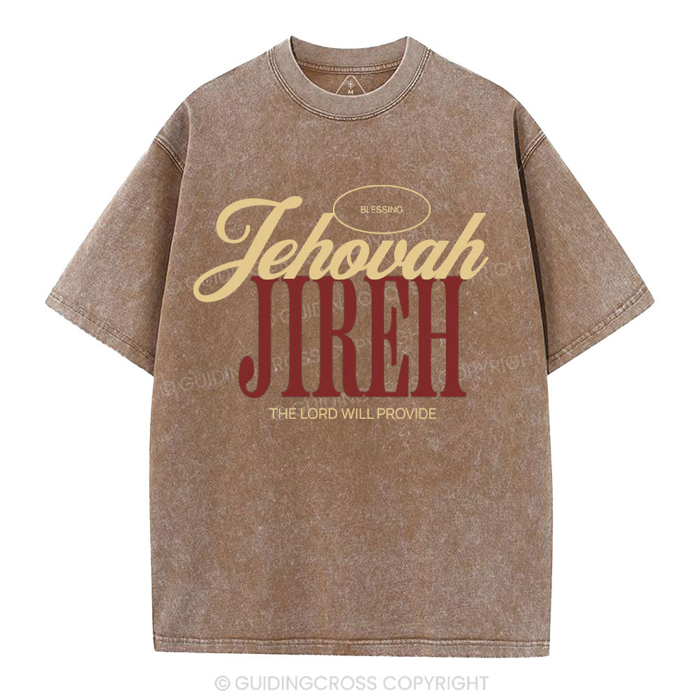 The Lord Will Provide Christian washed T-Shirt