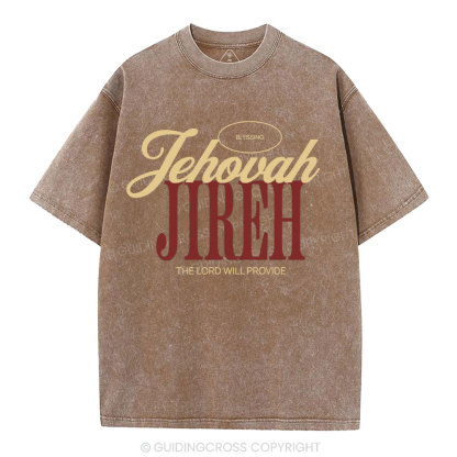 The Lord Will Provide Christian washed T-Shirt