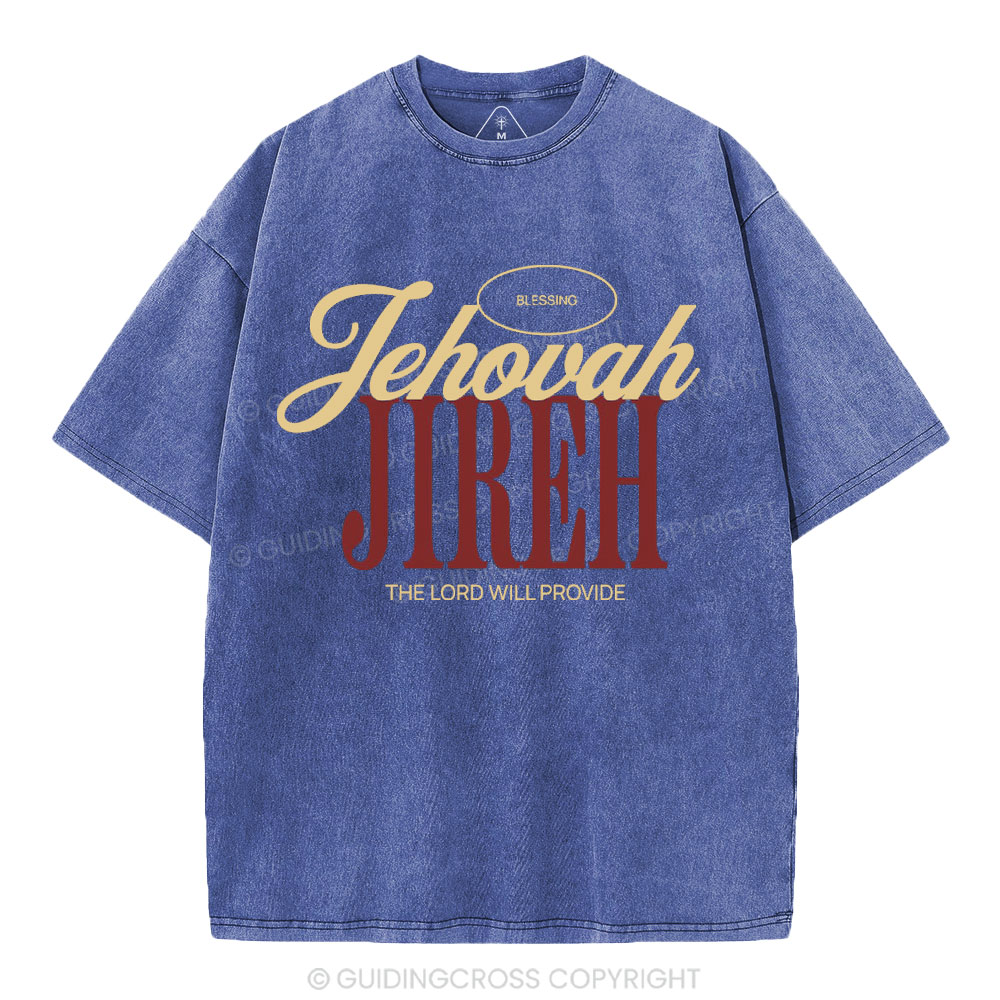 The Lord Will Provide Christian washed T-Shirt