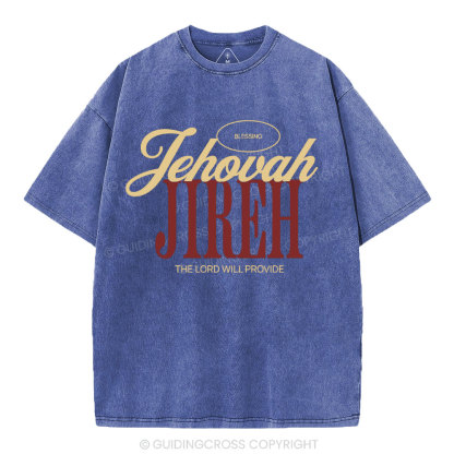 The Lord Will Provide Christian washed T-Shirt