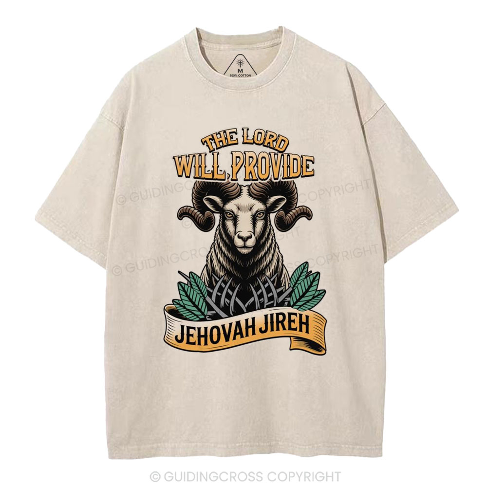 The Lord Is My Strength Christian Washed T-Shirt