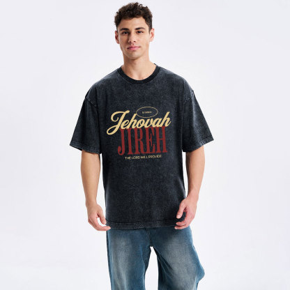 The Lord Will Provide Christian washed T-Shirt