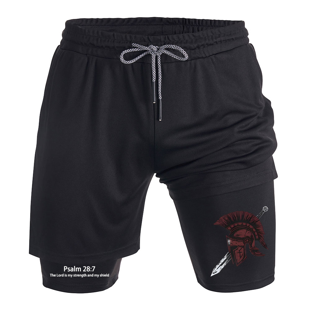 The Lord is my strength Christian Performance Shorts