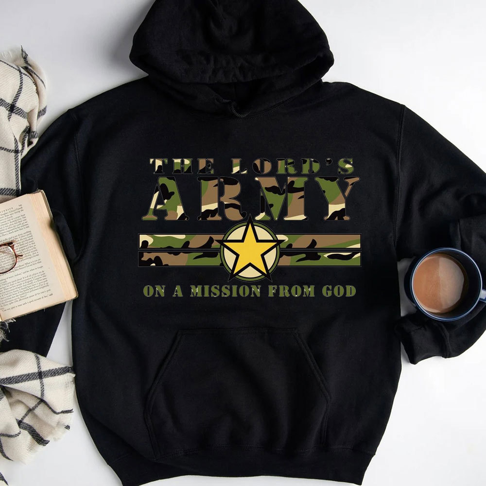 The Lord‘s Amry On A Mission From God Christian Hoodie