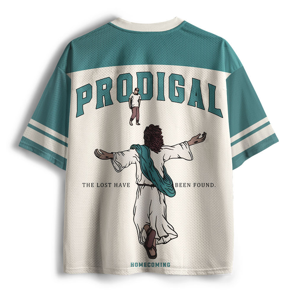 The Lost Has Been Found Christian Green Mesh Jersey