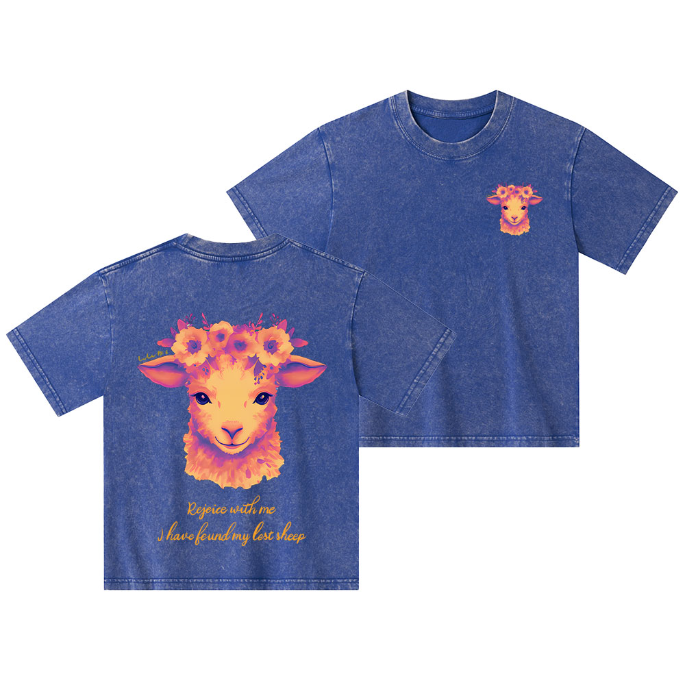 The Lost Sheep Christian Kid Washed T-Shirt