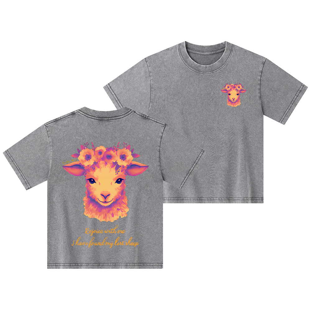 The Lost Sheep Christian Kid Washed T-Shirt