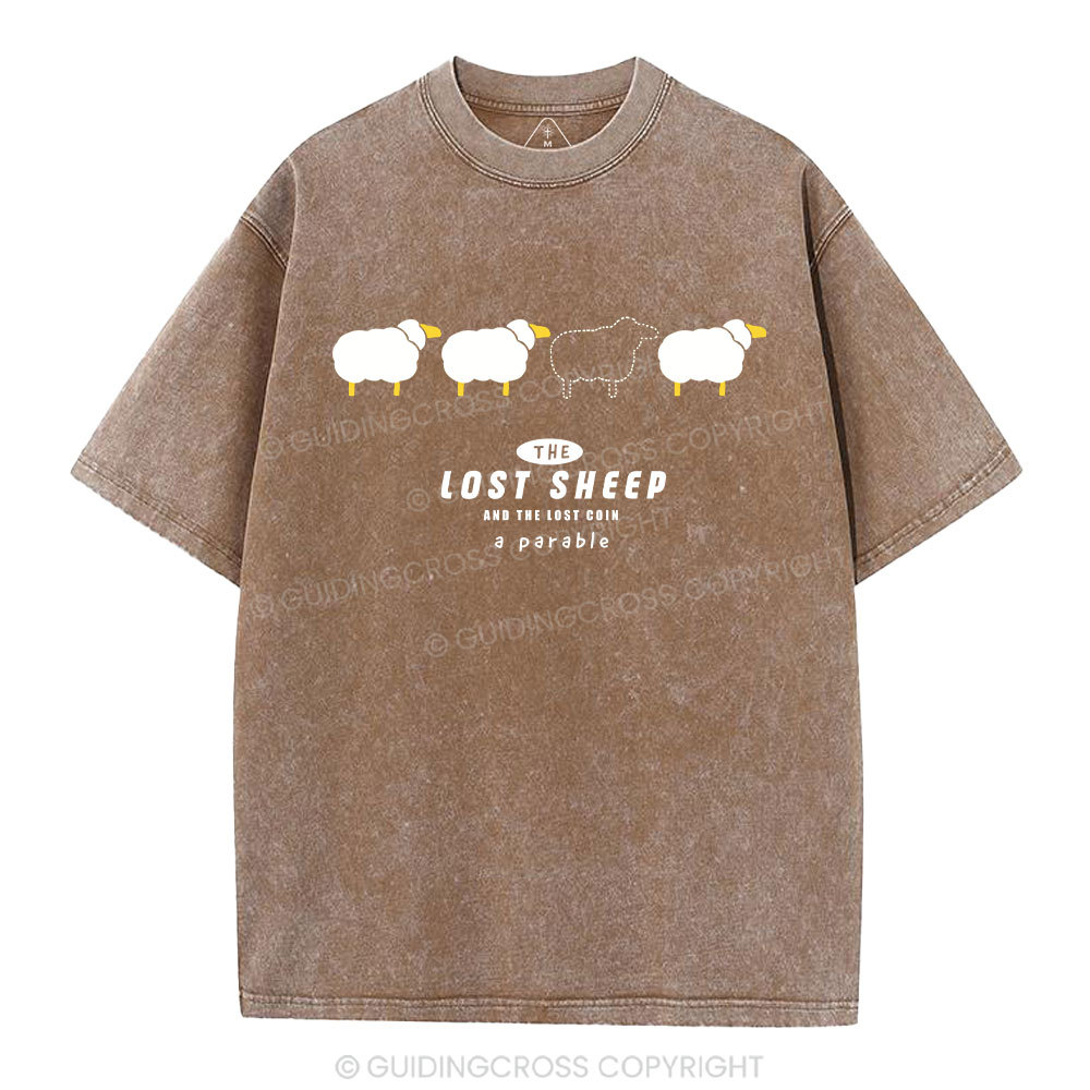 The Lost Sheep Christian Washed T-Shirt