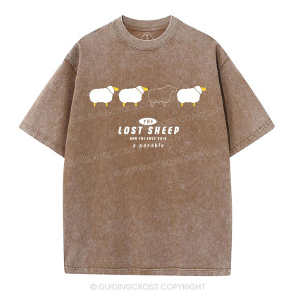 The Lost Sheep Christian Washed T-Shirt