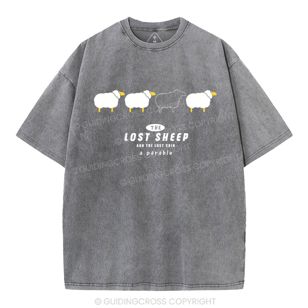 The Lost Sheep Christian Washed T-Shirt