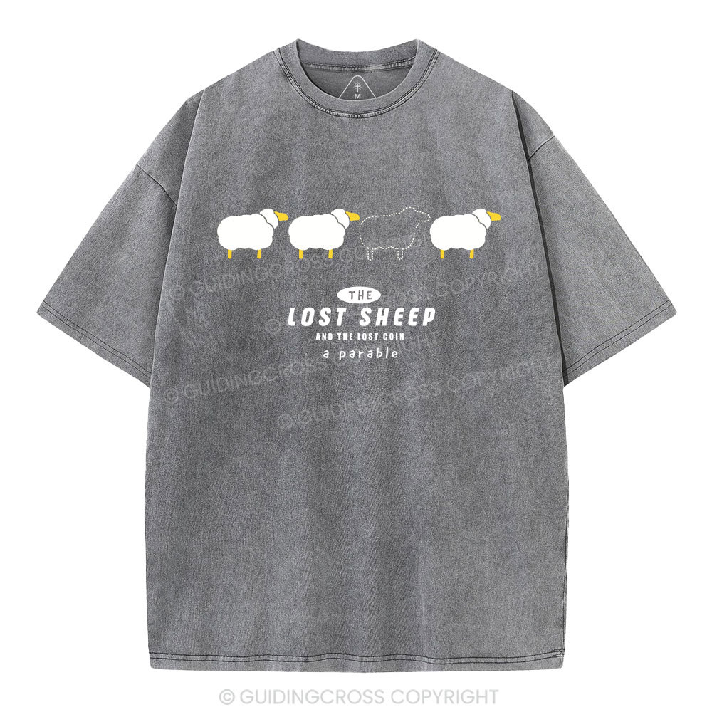The Lost Sheep Christian Washed T-Shirt