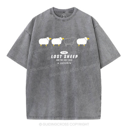 The Lost Sheep Christian Washed T-Shirt