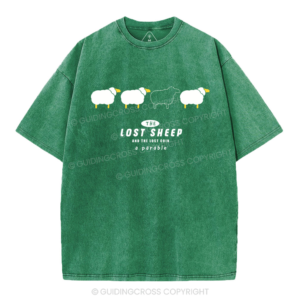 The Lost Sheep Christian Washed T-Shirt