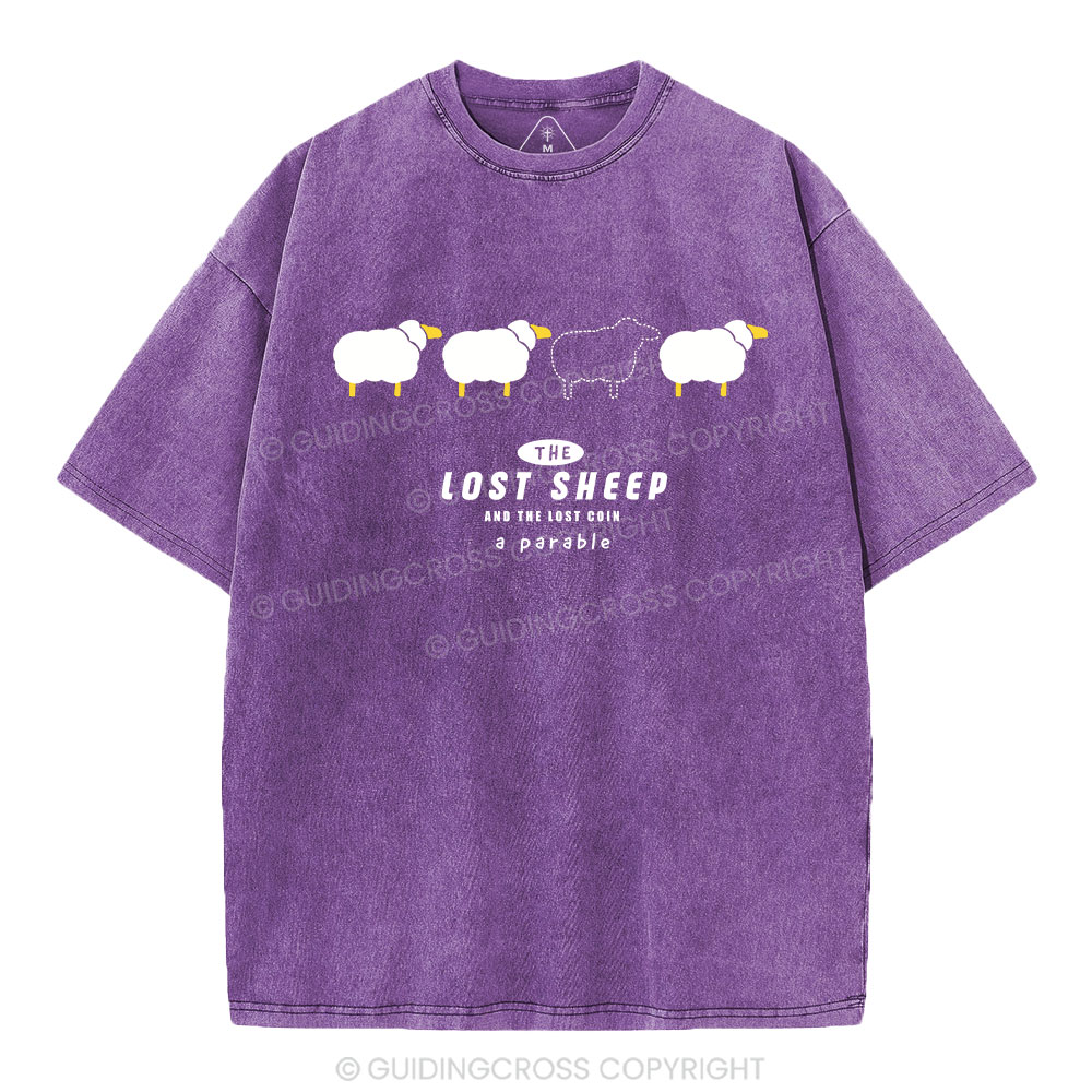 The Lost Sheep Christian Washed T-Shirt
