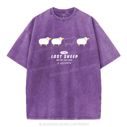 The Lost Sheep Christian Washed T-Shirt