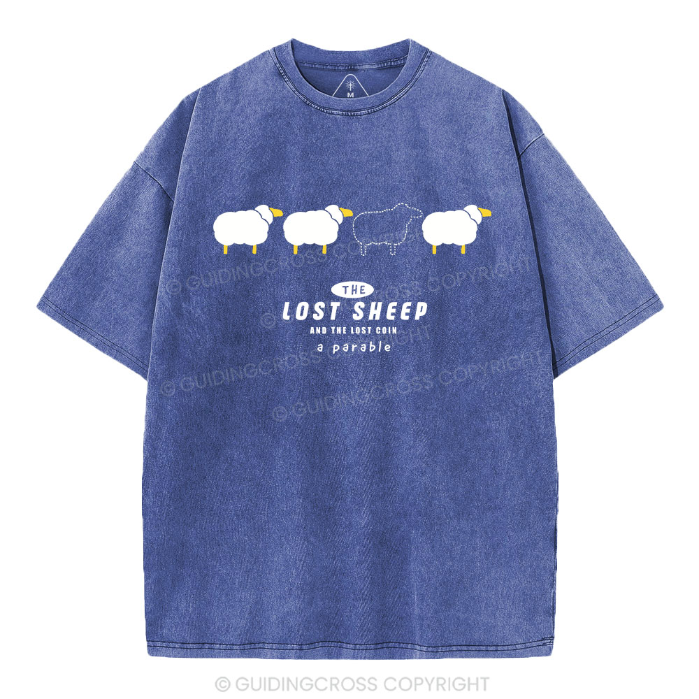 The Lost Sheep Christian Washed T-Shirt