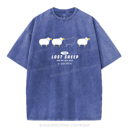 The Lost Sheep Christian Washed T-Shirt