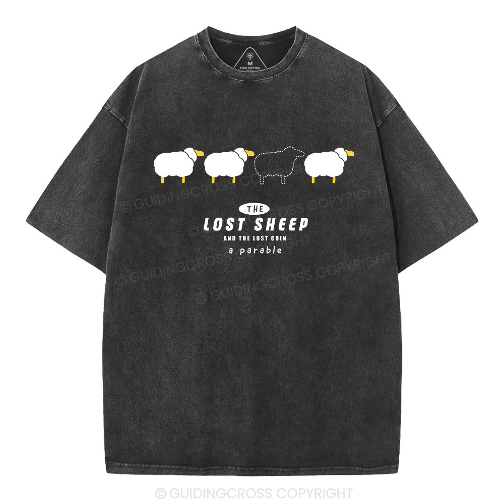 The Lost Sheep Christian Washed T-Shirt