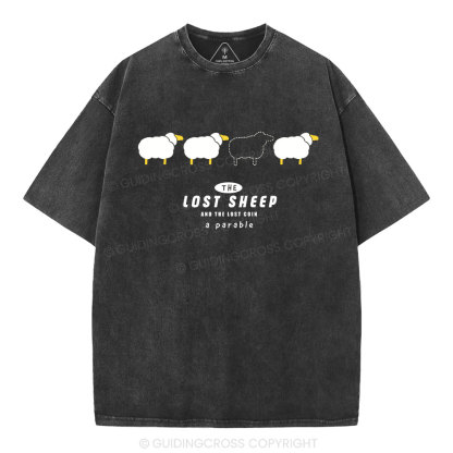 The Lost Sheep Christian Washed T-Shirt