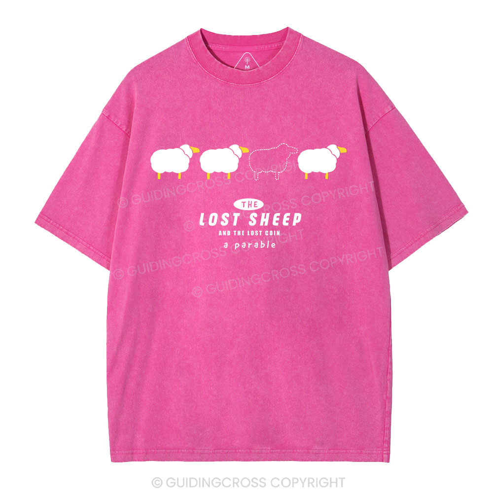 The Lost Sheep Christian Washed T-Shirt