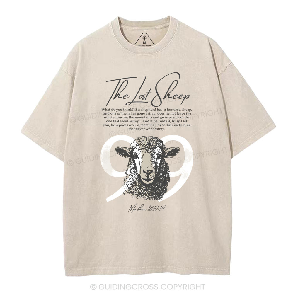 The Lost Sheep Christian Washed T-Shirt